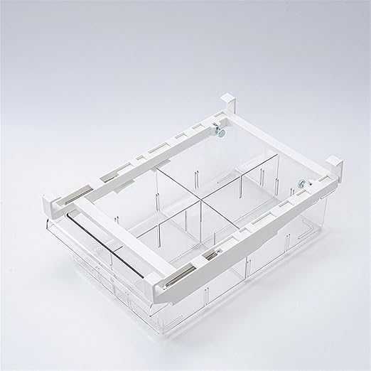2 sztuki półki do lodówki 33x22x10cm organizer pudełko plastikowe