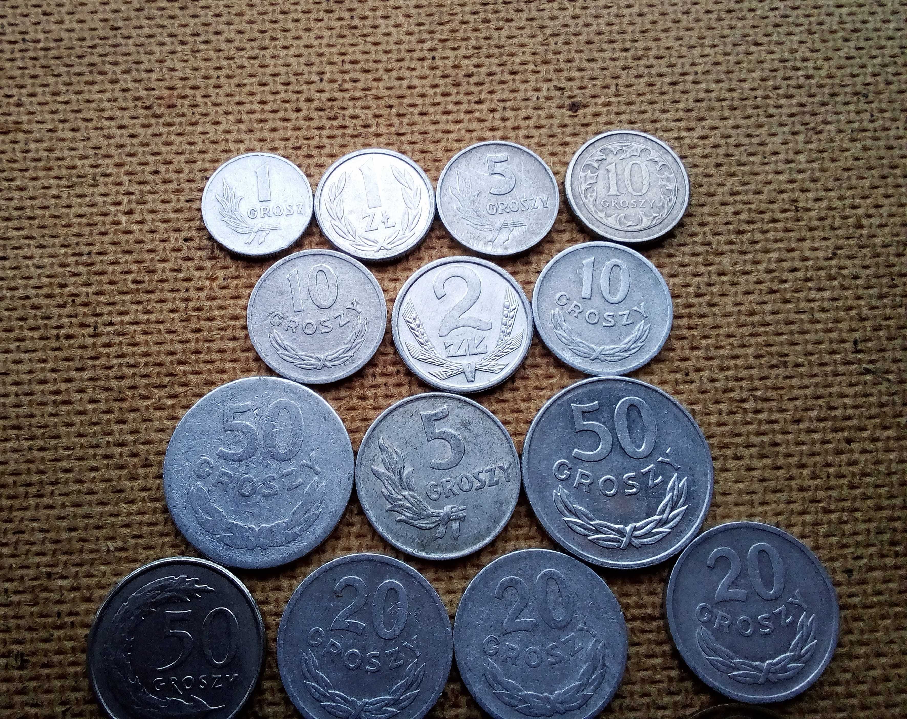 Польські злоті та гроші.Монети Польщі.