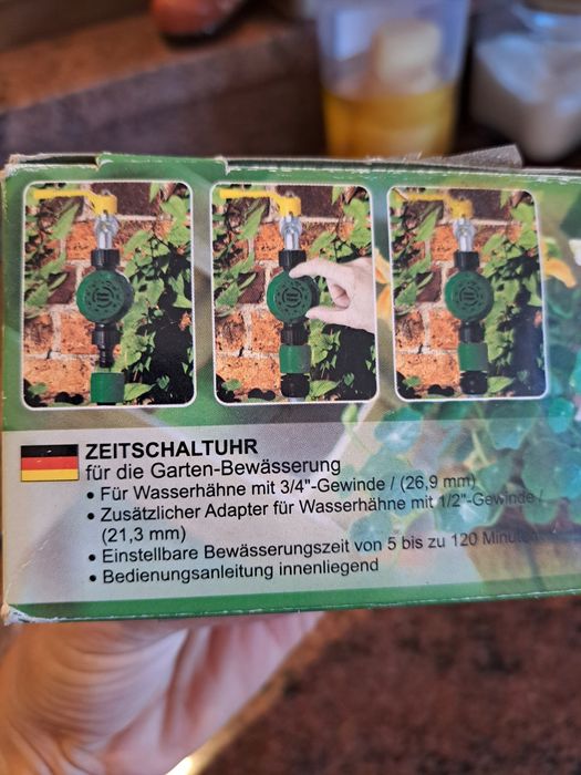 Relógio temporizador manual para rega automática - Novo