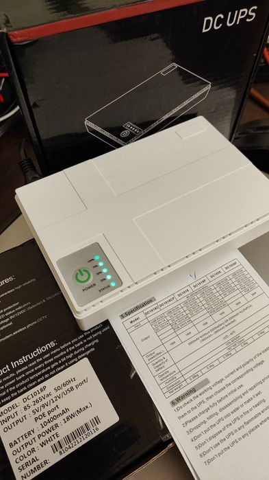 UPS 10400mAh 5V 9V 12V 1A  dc1018p УПС ДБЖ роутера