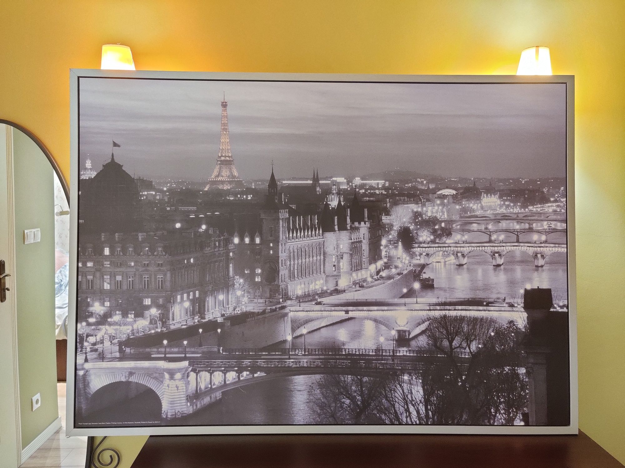 Sprzedam bardzo duży obraz Paryż 140x100 cm. Jak nowy
