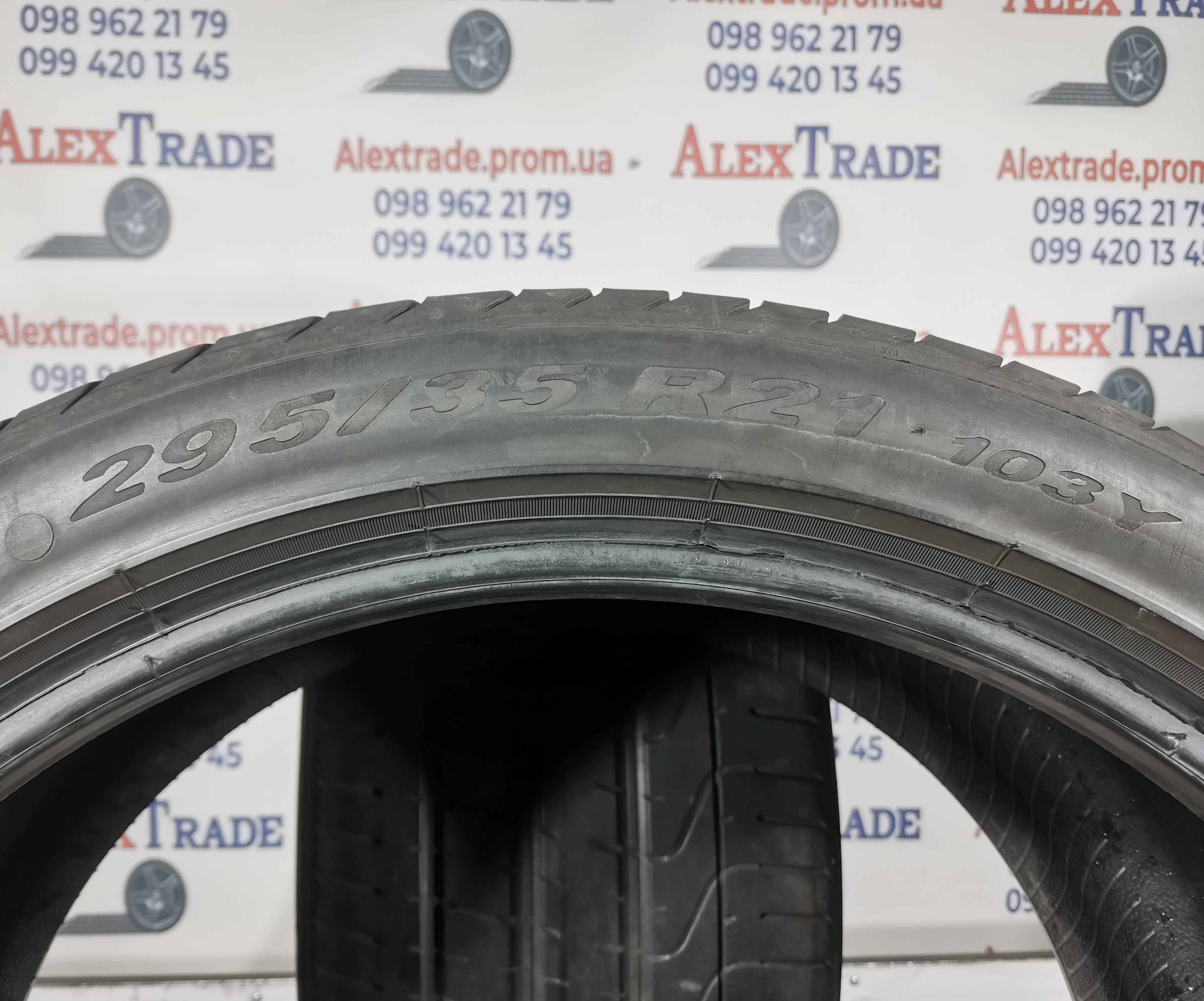 2 шт. 295/35 R21 Pirelli P Zero літні шини б/у