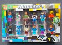 Zestaw FIGUREK MINECRAFT 12 szt Klocki Ludziki Figurki Pasują do LEGO