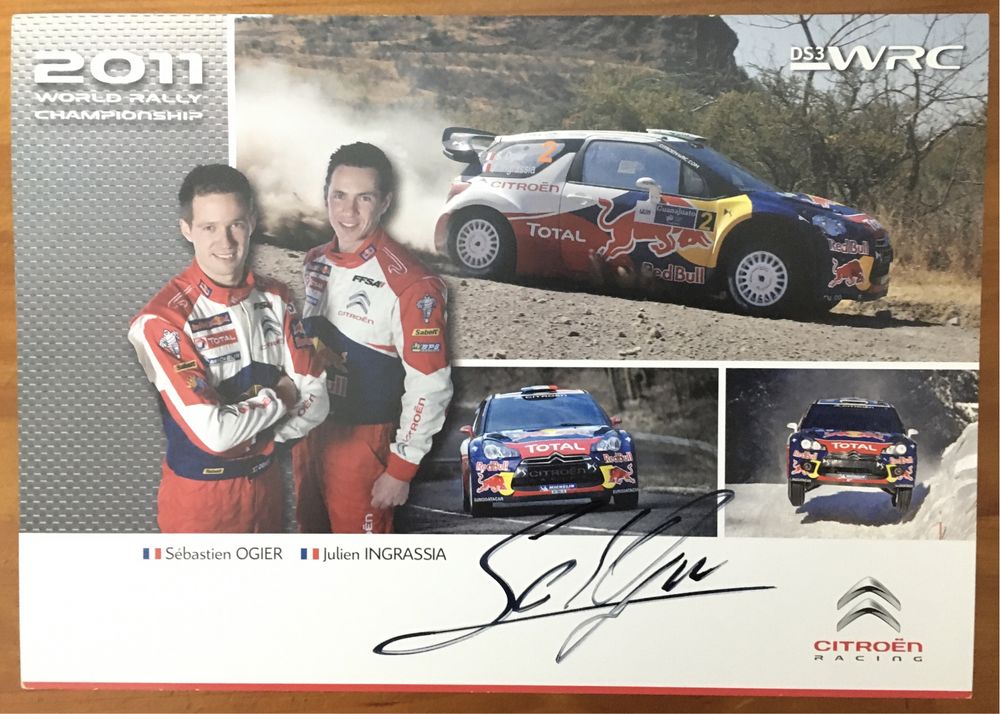 Sebastien Ogier - Autógrafo