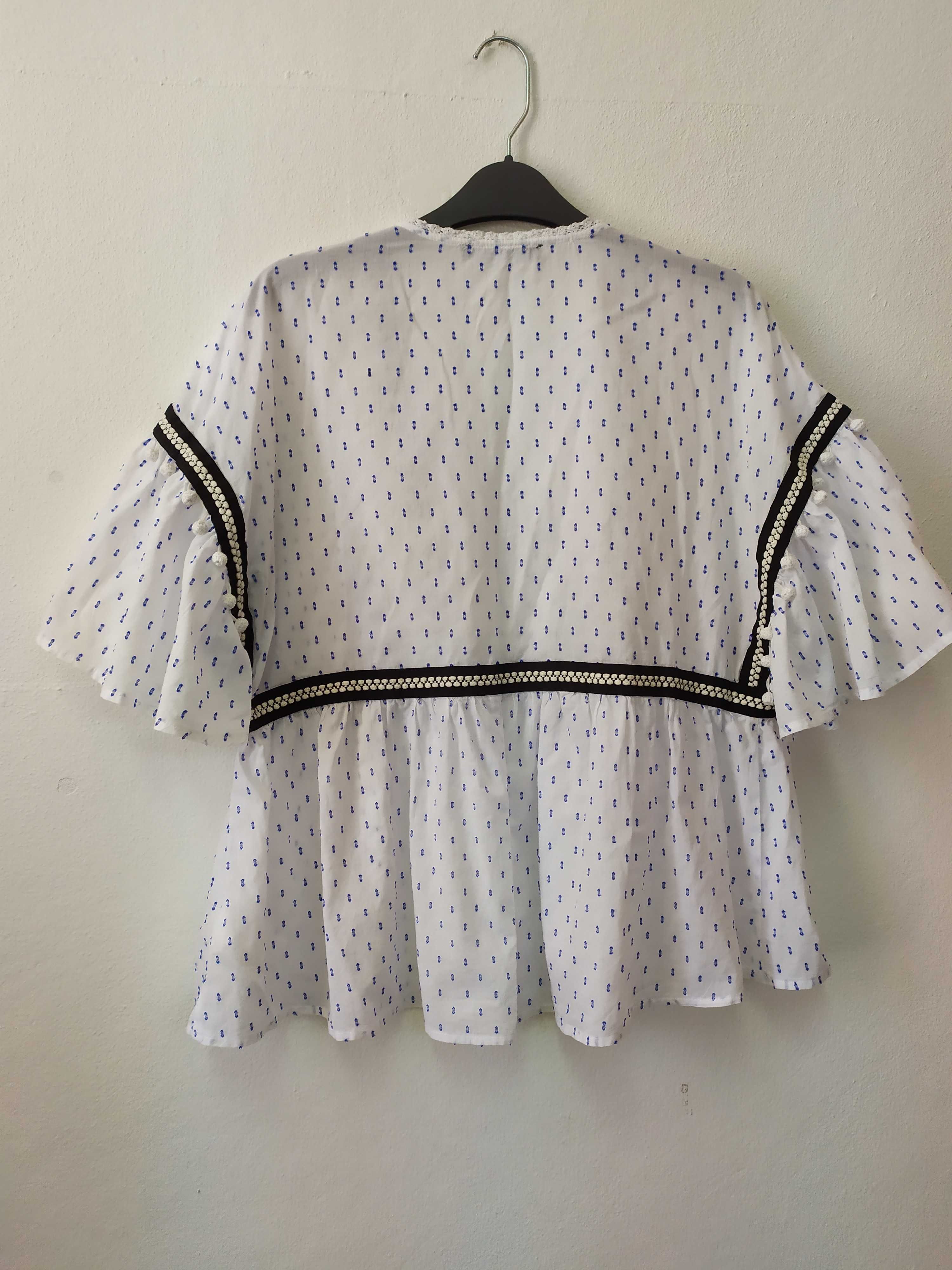 Blusa feminina bordada, tam. L/XL