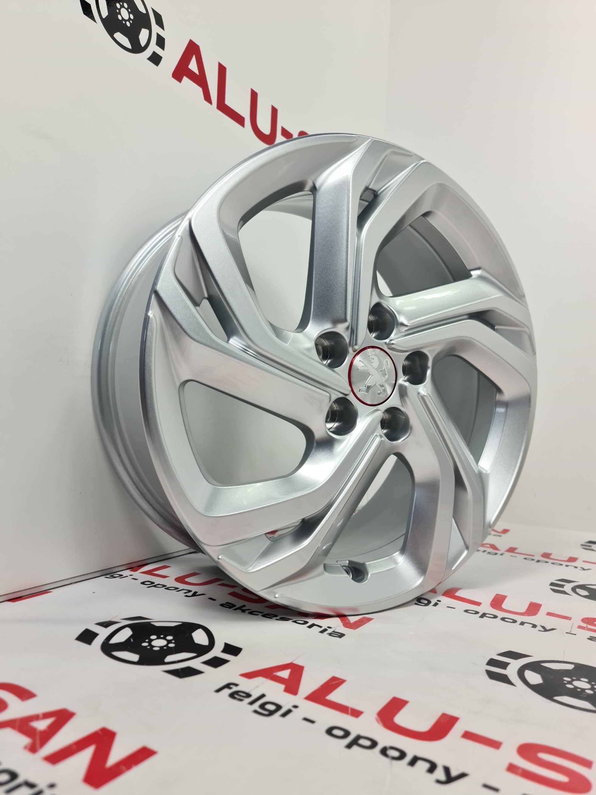 NOWE alufelgi PEUGEOT 17" 5x108: 308,308,407,508,5008,605,607-Srebrne