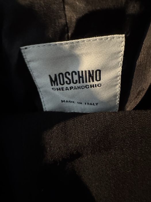 conjunto de casaco e calças Moschino