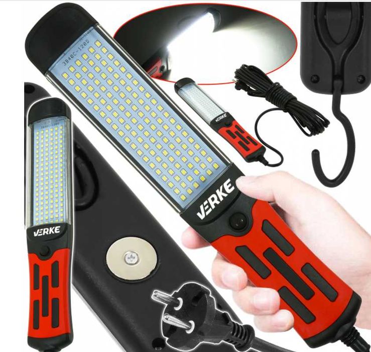 Latarka warsztatowa lampa lampka led kanałowa LED 3w1 230v