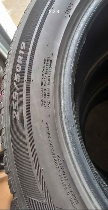 Opony WIELOSEZONOWE używane Hankook 255/50 r19