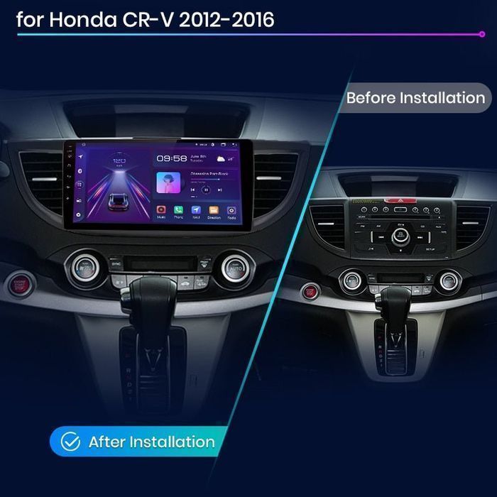 Radio nawigacja Honda CRV CR-V 2012 - 2016 Android Carplay 6GB 128GB B
