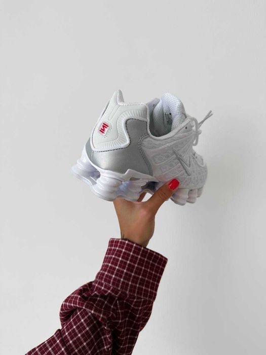 Женские кроссовки Nike Shox TL White Premium. 36-40