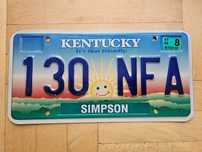 Tablica Kentucky USA