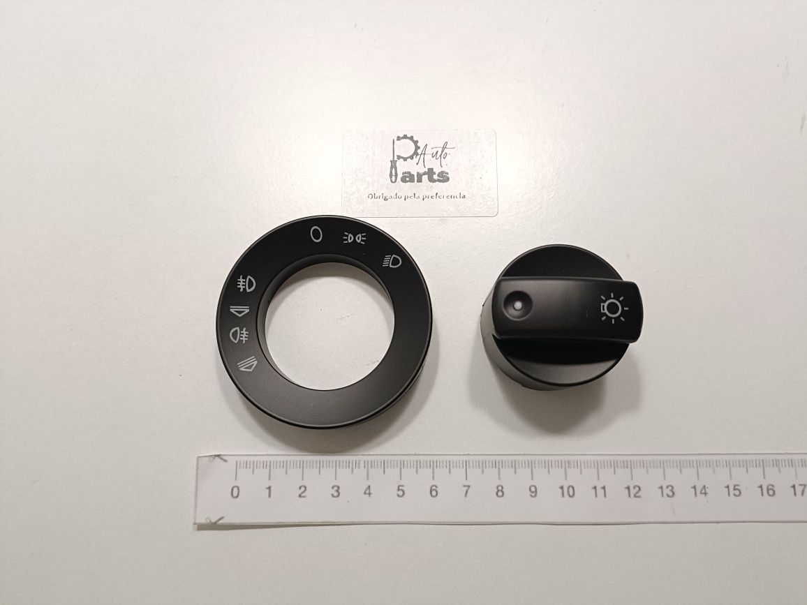 Botão + Aro Comutador de luzes Audi A4 B6/B7