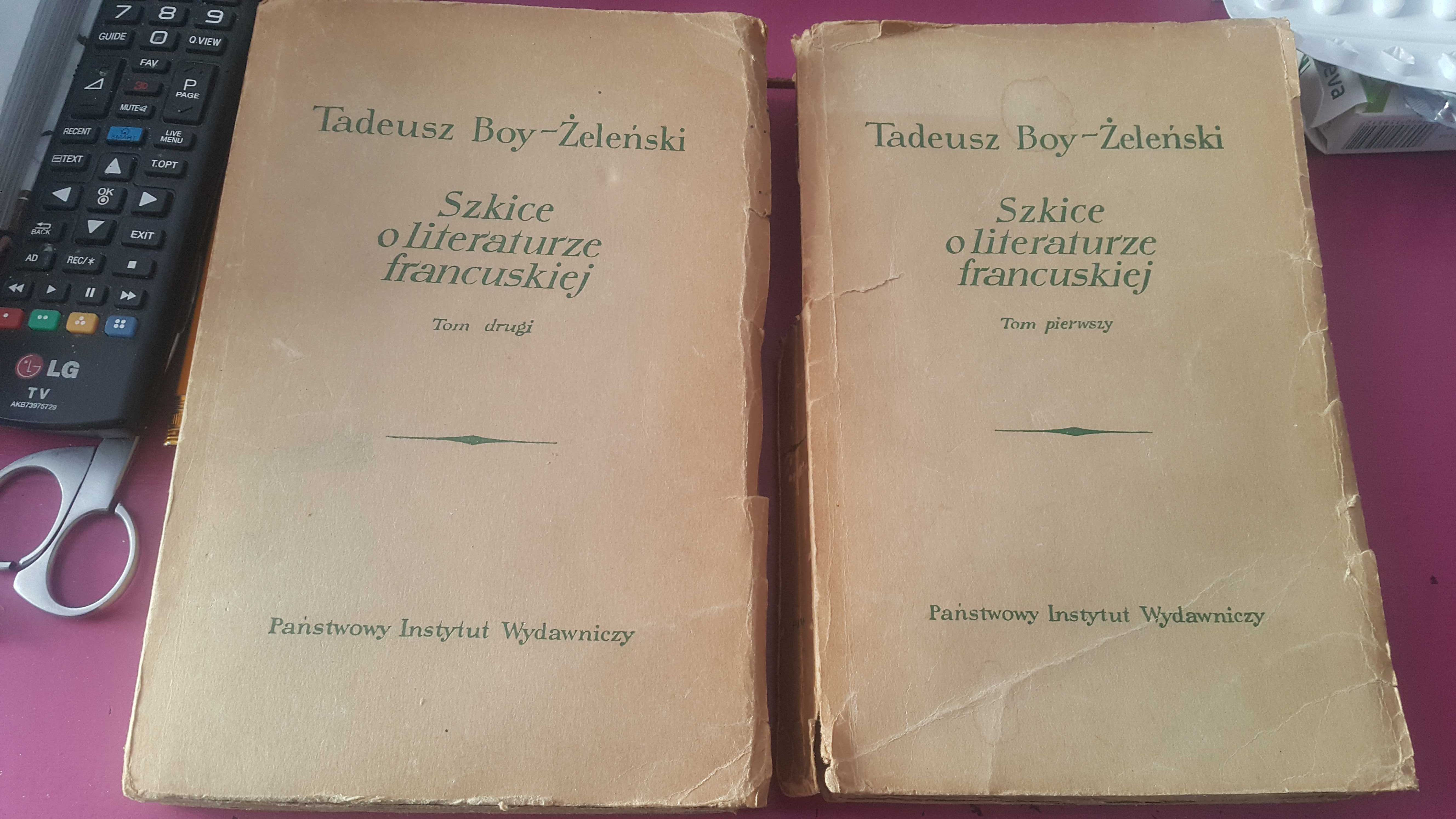 Tadeusz Boy-Żeleński "Szkice o literaturze francuskiej", 2 tomy.