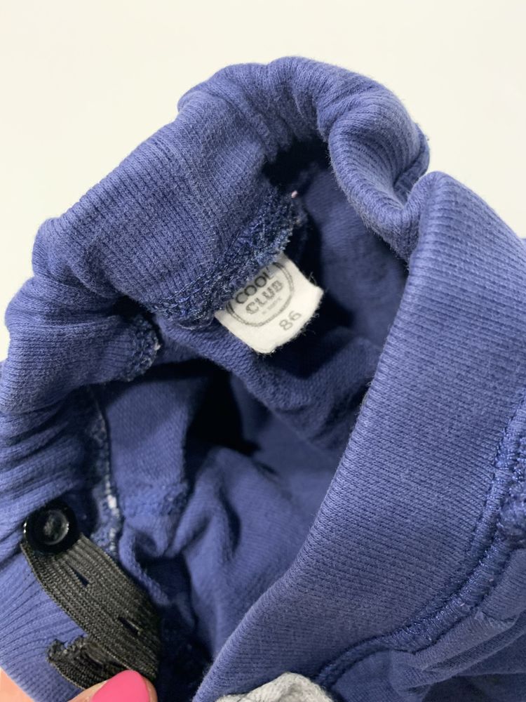 Spodnie dresowe r.80 SMYK COOLCLUB, baggy dziew.