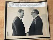 Pierwodruk CAF-TASS premier Zbigniew Messner Gorbaczow Moskwa 1988