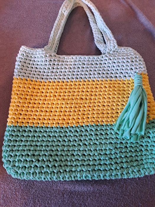 Torba robiona na szydełku
