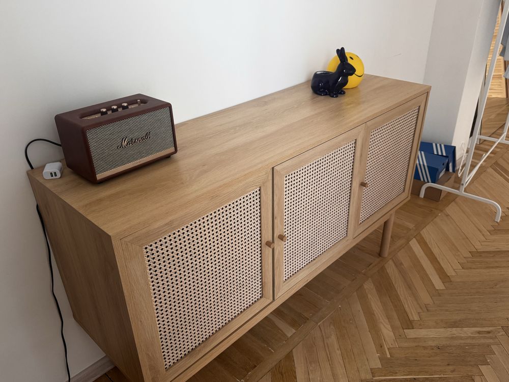 Буфет HALMSTAD 3дв петан/дуб