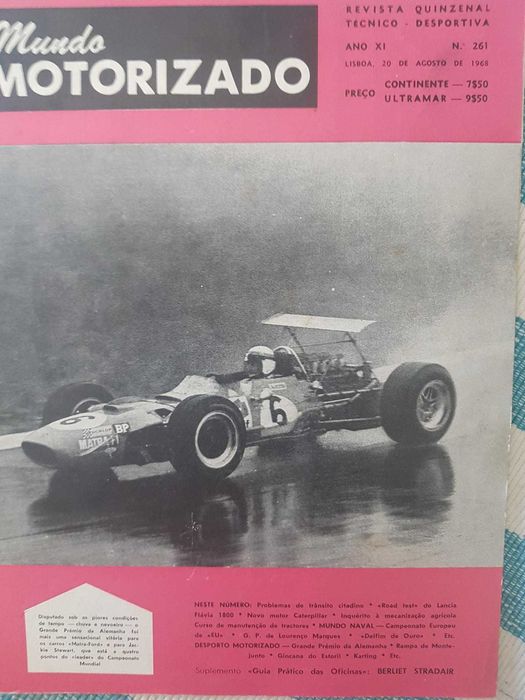 Revista Mundo Motorizado Nº261 (Ano:1968)