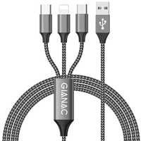 Gianac kabel 3w1 do szybkiego ładowania USB 1,2 m