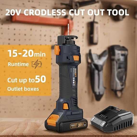 Bezprzewodowa przecinarka obrotowa 20 V, akumulator MAXXT
