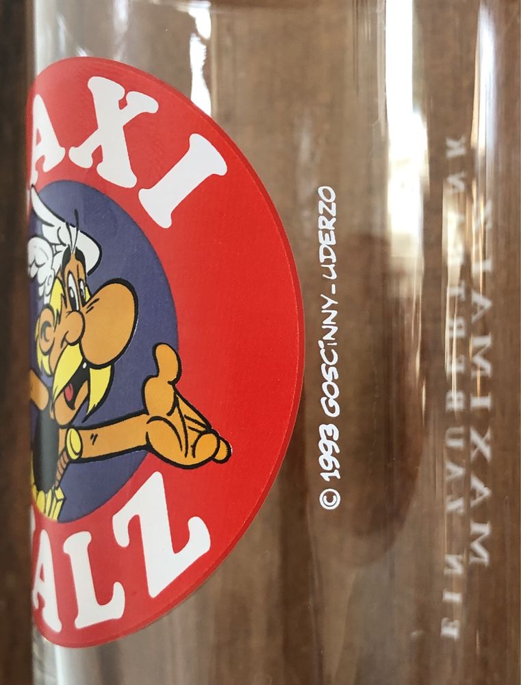 Unikatowe szklanki ASTERIX Maxi Malz 1993 0,2l Gościnny Uderzo RETRO
