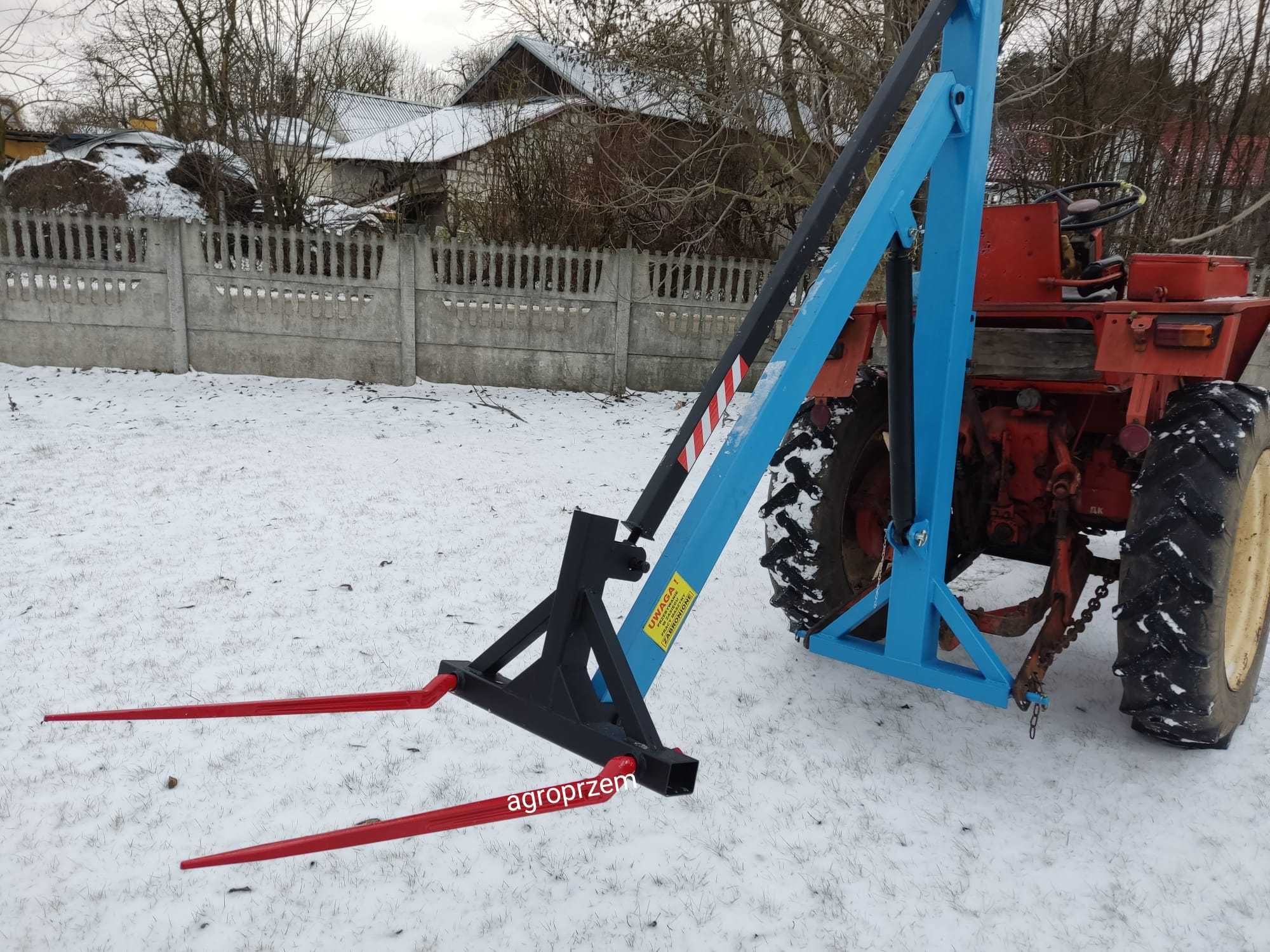 Z Dostawą Ładowacz hydrauliczny bel balotów siano słoma ramie z kłami