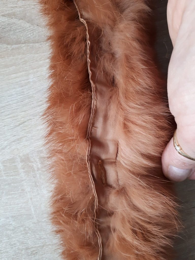 Futerko naturalne obszycie kaptura 70 cm