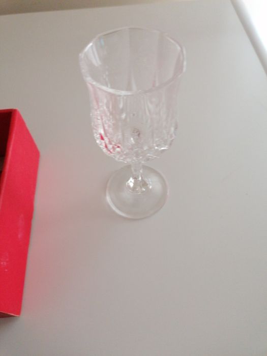 Conjunto de 6 copos cristal d'arques