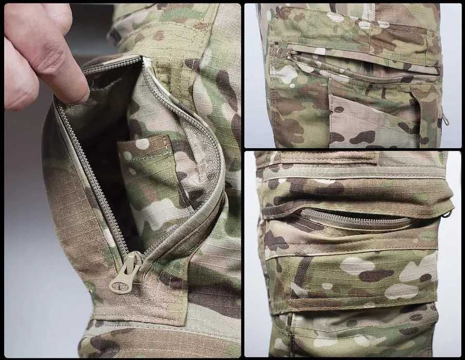 Военные Тактические штаны мультикам с наколенниками ASAF Gretta
