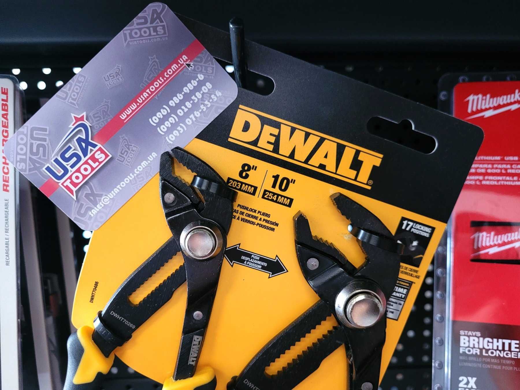Набір плоскогубців-кліщів 47 + 60 мм Push-lock DeWALT DWHT70486
