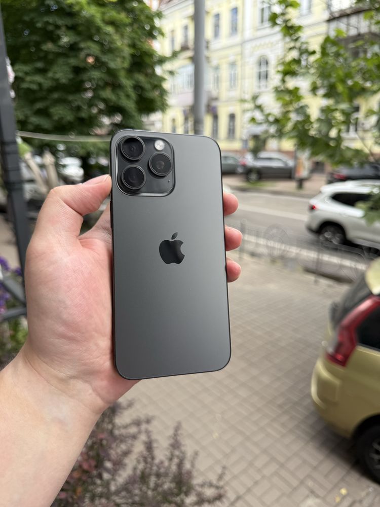 Ідеальний iPhone 15 Pro Max 256gb Black Titanium, 99% акумулятор