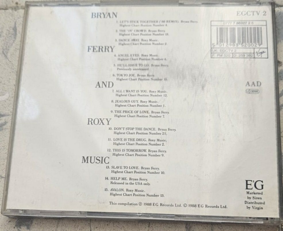 CD Brian Ferry (Roxy Music) - The Ultimate Collection
