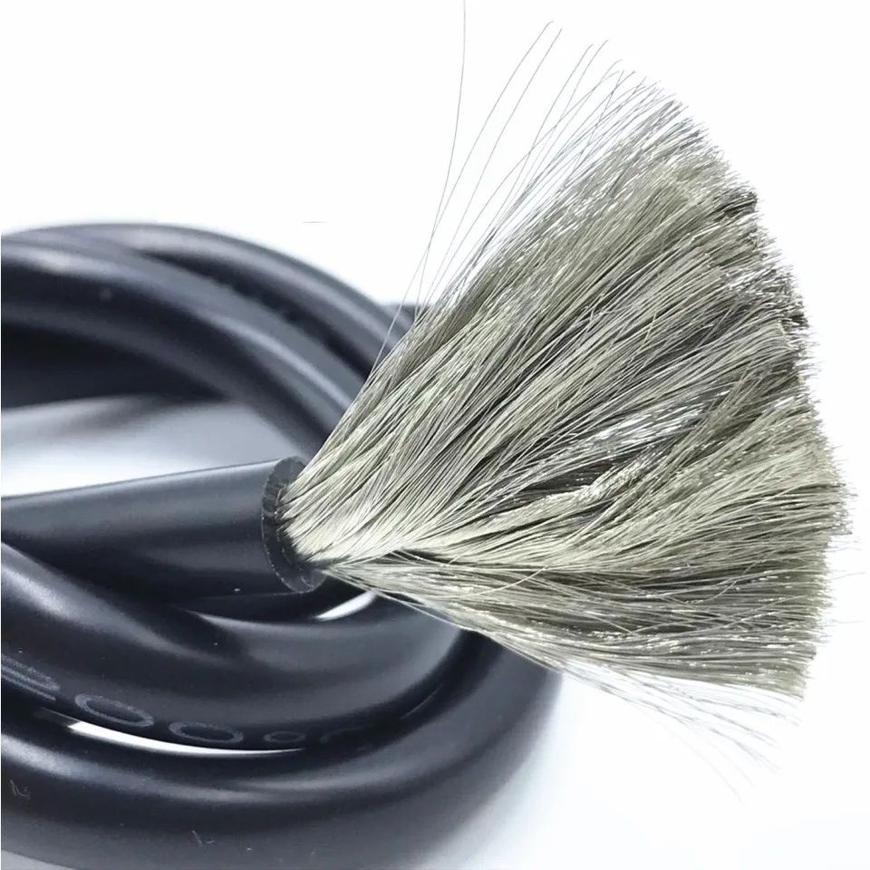 Кабель 12AWG провод в силиконовой изоляции красный/черный