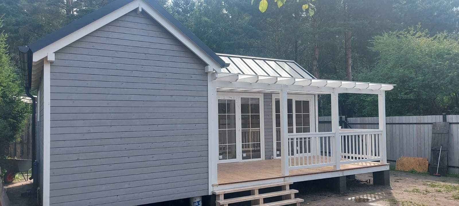 Domek drewniany, letniskowy, parterowy, dom 35m2, na zgłoszenie