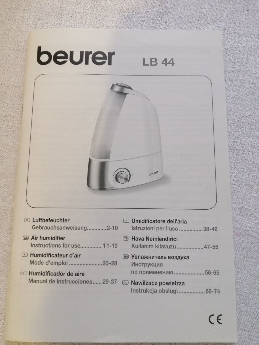 Ультразвуковий зволожувач повітря Beurer LB44