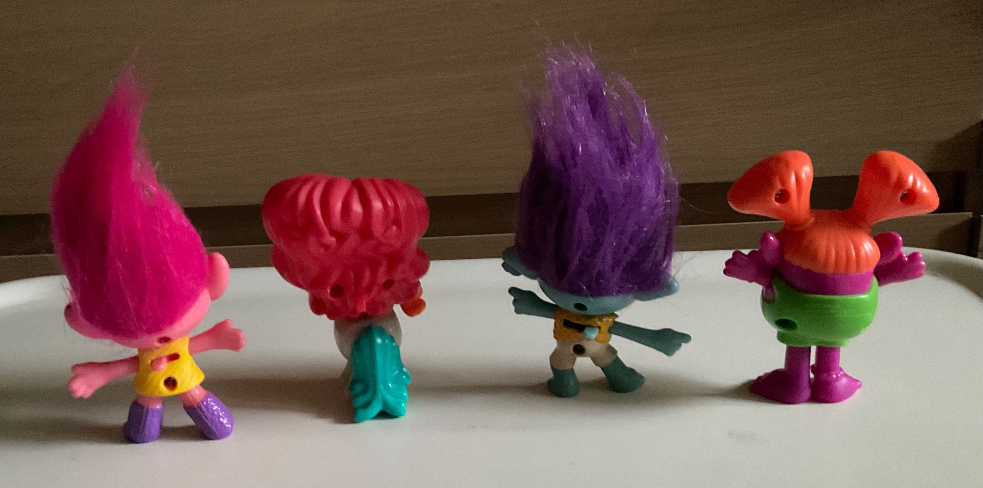 4 figurki z bajki Trolle (Trolls) McDonald’s 2020