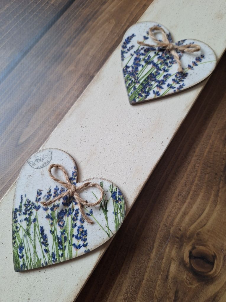 Panel z lawendą - decoupage