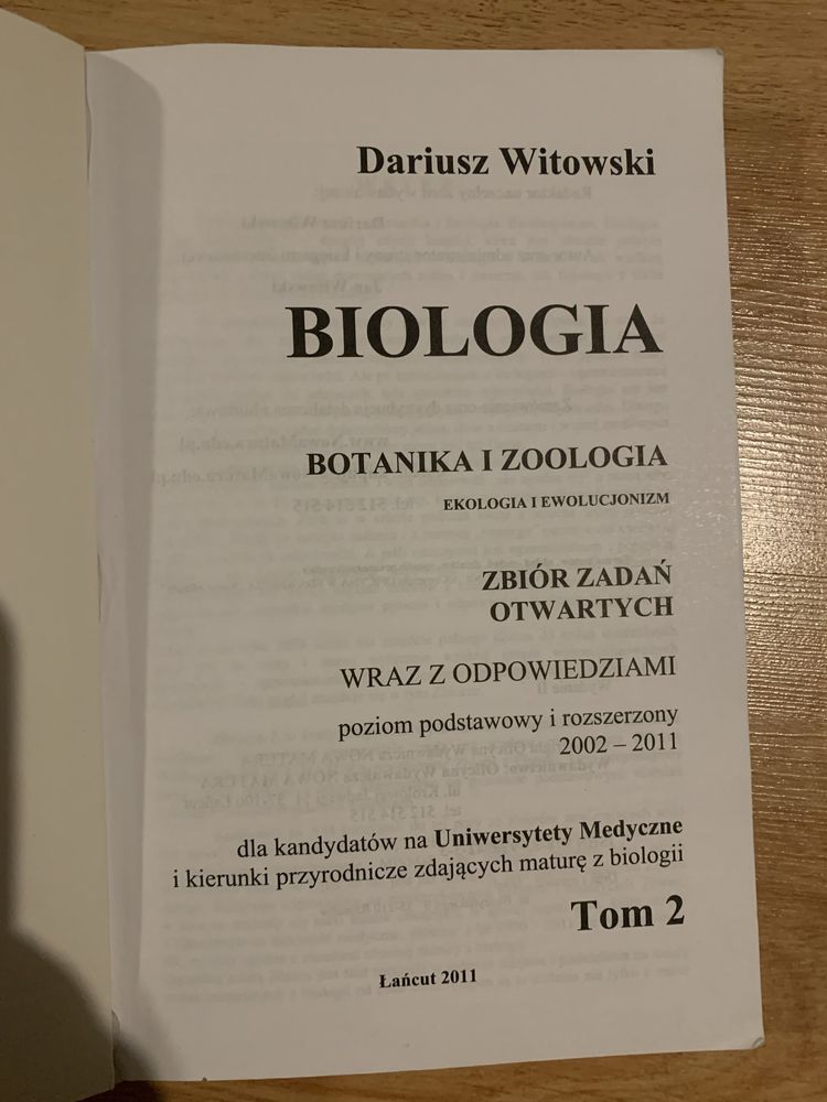 Biologia zbiór zadań