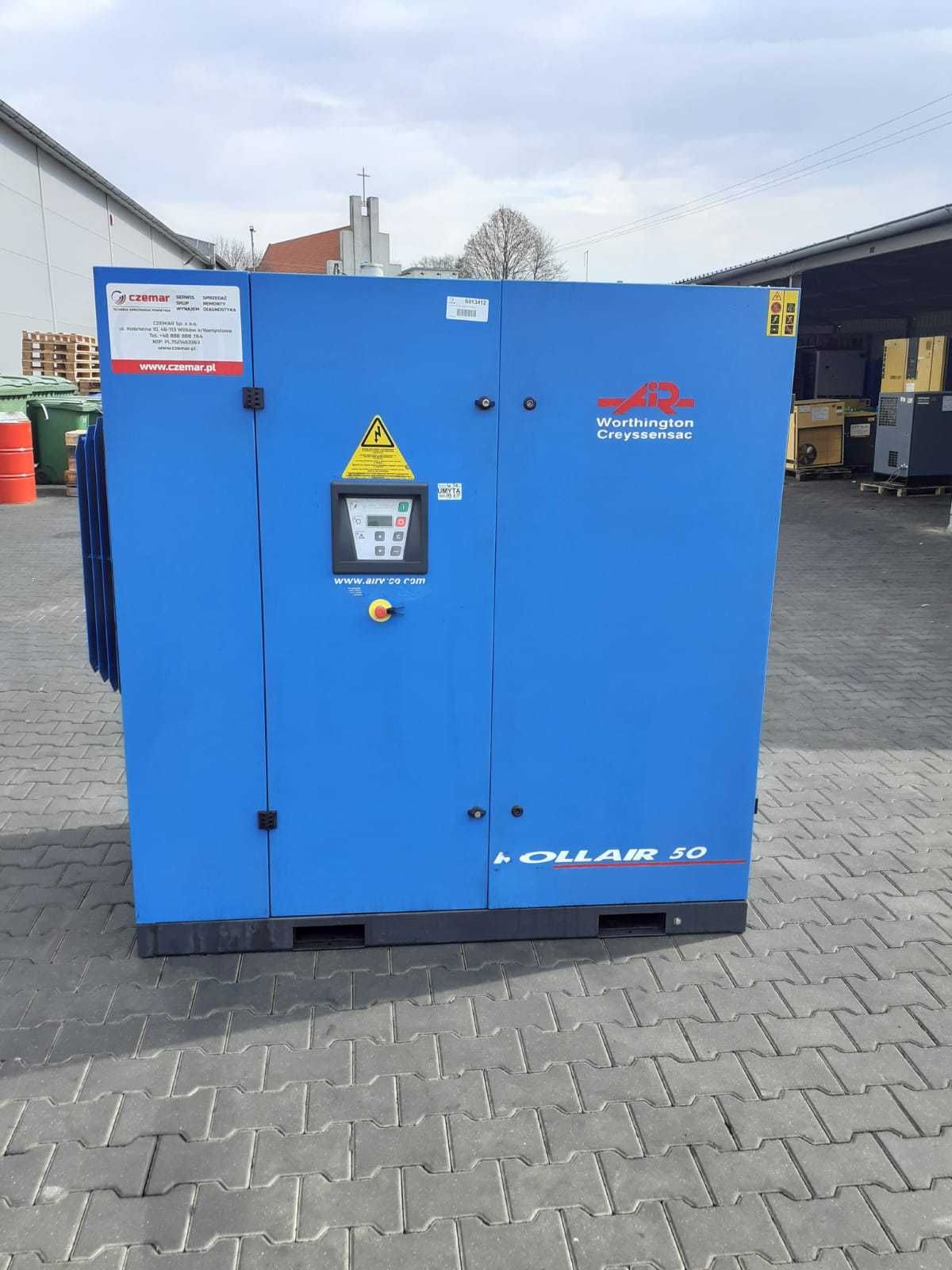 SPRAWNA!!! Sprężarka śrubowa WORTHINGTON RLR50 37kW 6.63m3/min S013412
