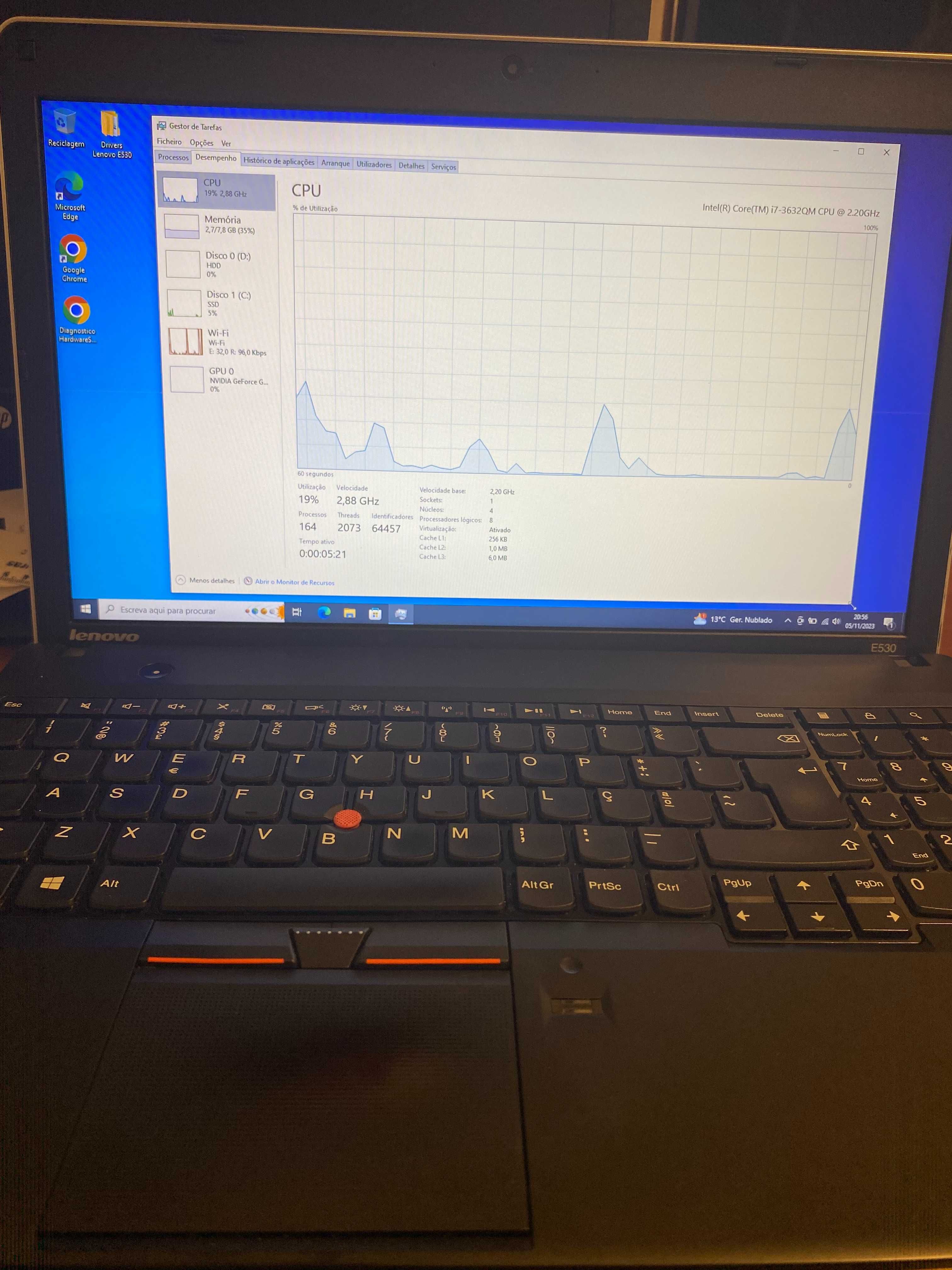 Portatil Lenovo ThinkPad Edge E530 i7, 15.6 inch