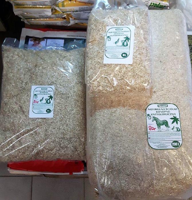 sprzedam ściółka konopna 30 l /3 kg