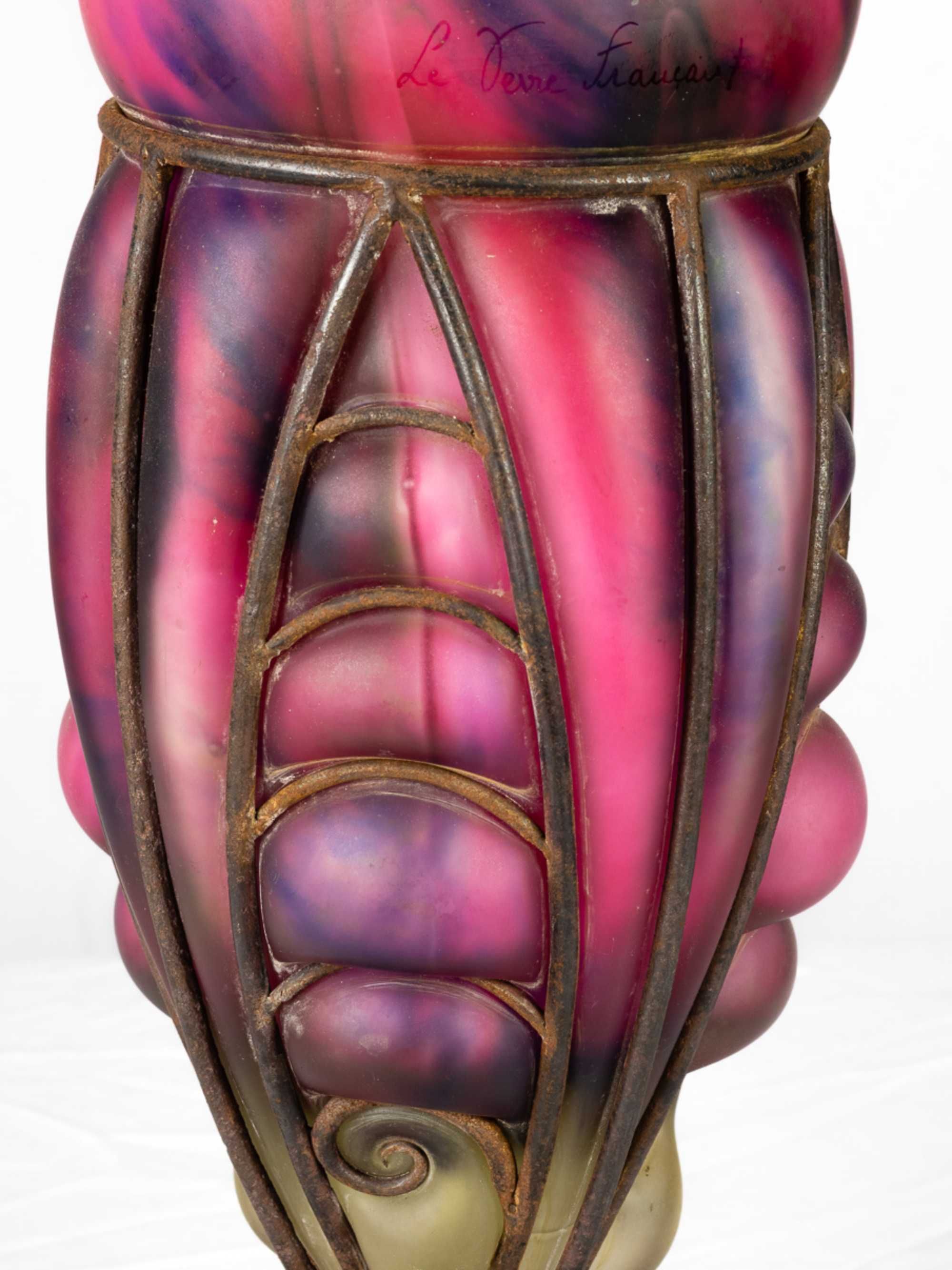 Vaso vidro Art Deco Charles Schneider | século XX
