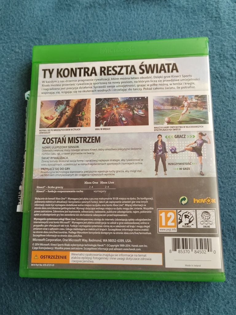 Kinect sports rivals xbox one s x series Polska wersja