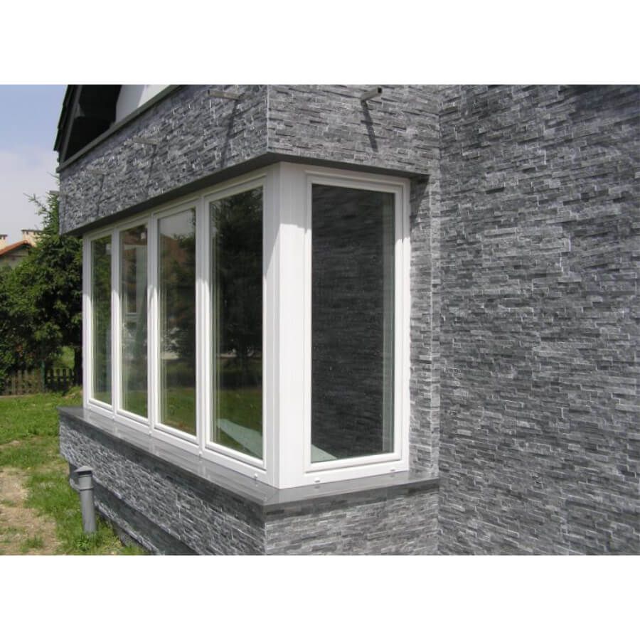 Panel ścienny Marmur Crystal Black 10x36 Kamień Elewacyjny Ścienny