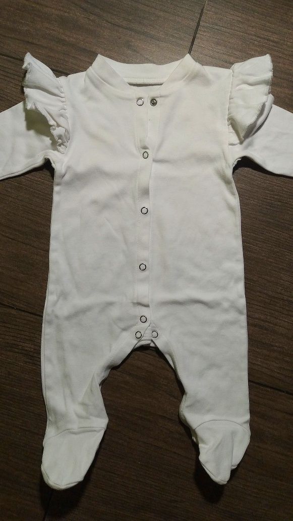 Святковий білий чоловічок для новонароджених , 62 - 68 розмір