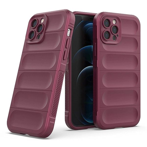 Etui Magic Shield Case Braders do iPhone 12 Pro burgundowy