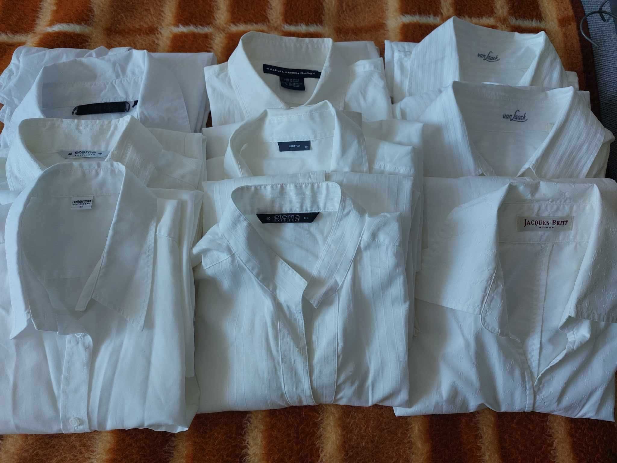 Białe damskie bluzki koszulowe (3)