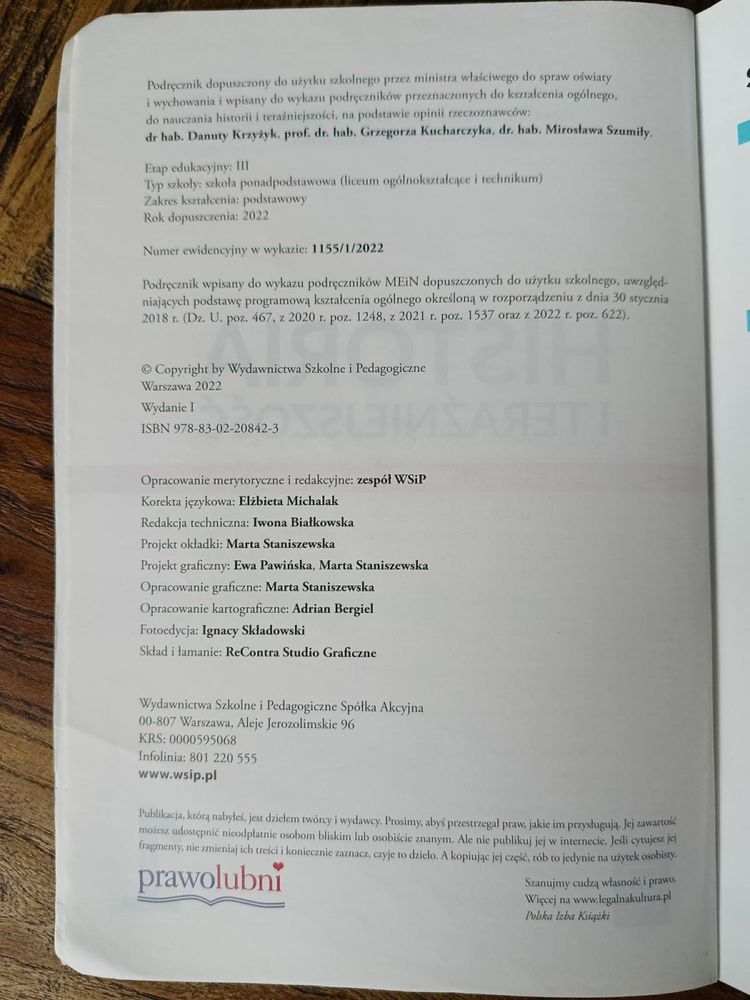 Historia i Teraźniejszość 1 WSiP