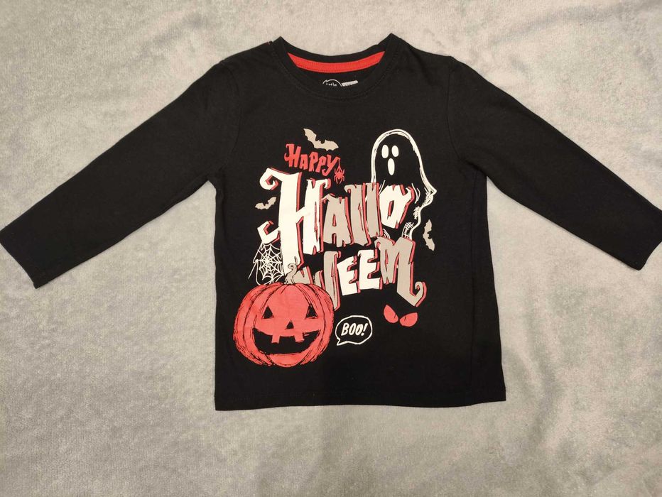 Koszulka chłopięca z długim rękawem Halloween rozmiar 104
